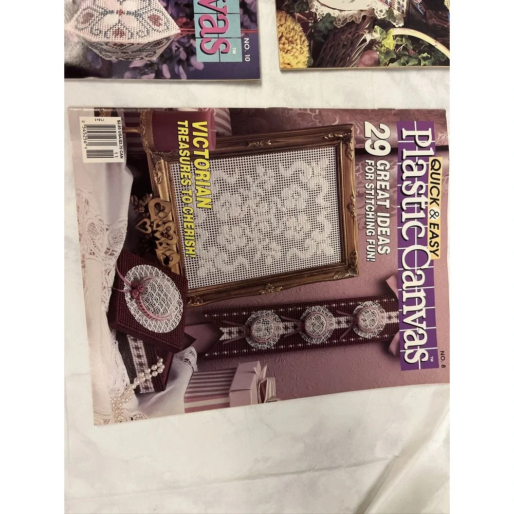 Lot/5‎ Quick & Easy Plastic Canvas Magazines Patterns Crafts Projects 1990/1991